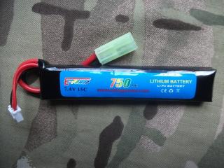 Li-Po Batteria 7,4v. 750mAh 15C by EP Batteries
